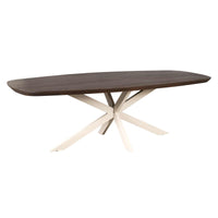 Starfurn Deens ovale eettafel Madison | Bruin/zand | 240 cm - Mooier Thuis