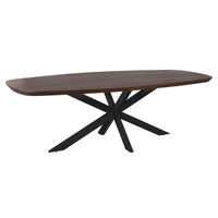 Starfurn Deens ovale eettafel Madison | Bruin/zwart | 280 cm - Mooier Thuis
