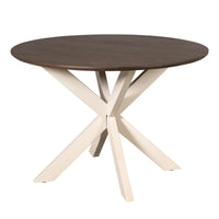 Starfurn Ronde eettafel Madison | Bruin/zand | Ø110 cm - Mooier Thuis
