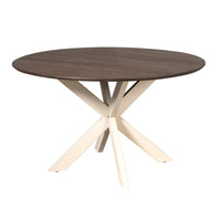 Starfurn Ronde eettafel Madison | Bruin/zand | Ø130 cm - Mooier Thuis