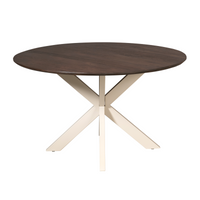 Ronde eettafel Madison | Bruin/zand | Ø150 cm - afbeelding 2