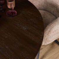 Ronde eettafel Madison | Bruin/zwart | Ø150 cm - afbeelding 2
