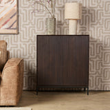 Kabinetkast Madison bruin mangohout 100 cm dressoir - Mooier Thuis