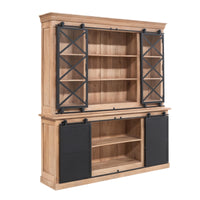 Vitrinekast Lotte naturel | 200 cm - afbeelding 2