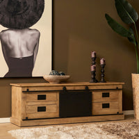 TV-meubel Fresno naturel | 155 cm - Mooier Thuis