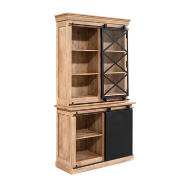 Vitrinekast Lotte naturel | 120 cm
