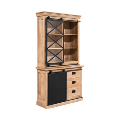 Vitrinekast Lotte naturel | 120 cm