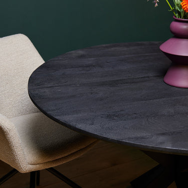 Ronde eettafel New York | Zwart | Ø140 cm