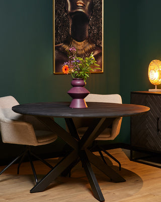 Ronde eettafel New York | Zwart | Ø130 cm