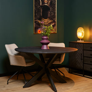 Ronde eettafel New York | Zwart | Ø150 cm