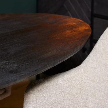 Ovale eettafel New York | Zwart | 180 cm