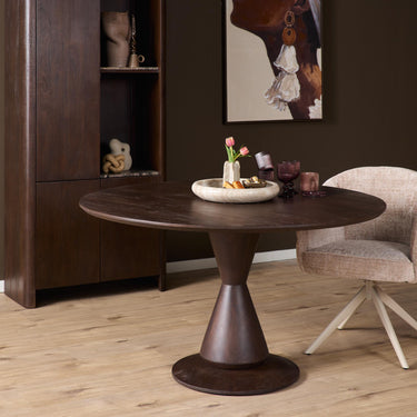 Ronde eettafel Lima | Bruin | Ø130 cm