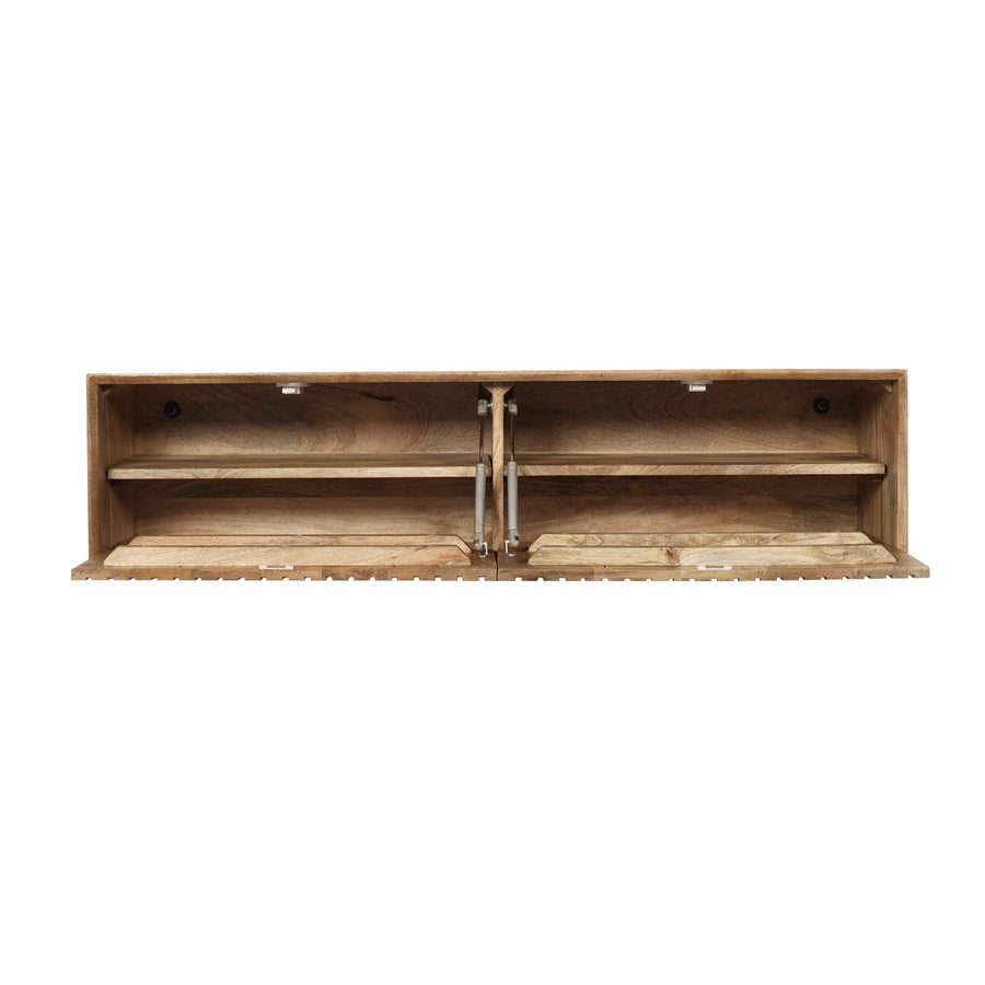 Floating TV unit Madison natural – Twee vakken voor je media