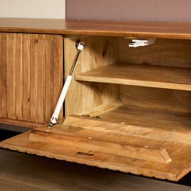 Zwevend TV-meubel Madison naturel | 280 cm