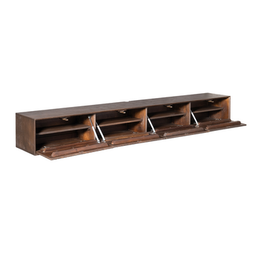 Zwevend TV-meubel Madison bruin | 200 cm
