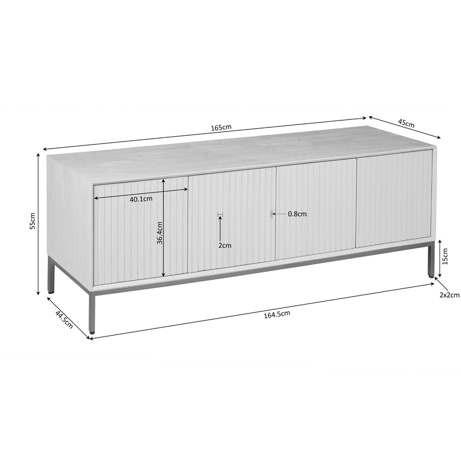 Tv-meubel Madison naturel – 165 x 45 x 55 cm
