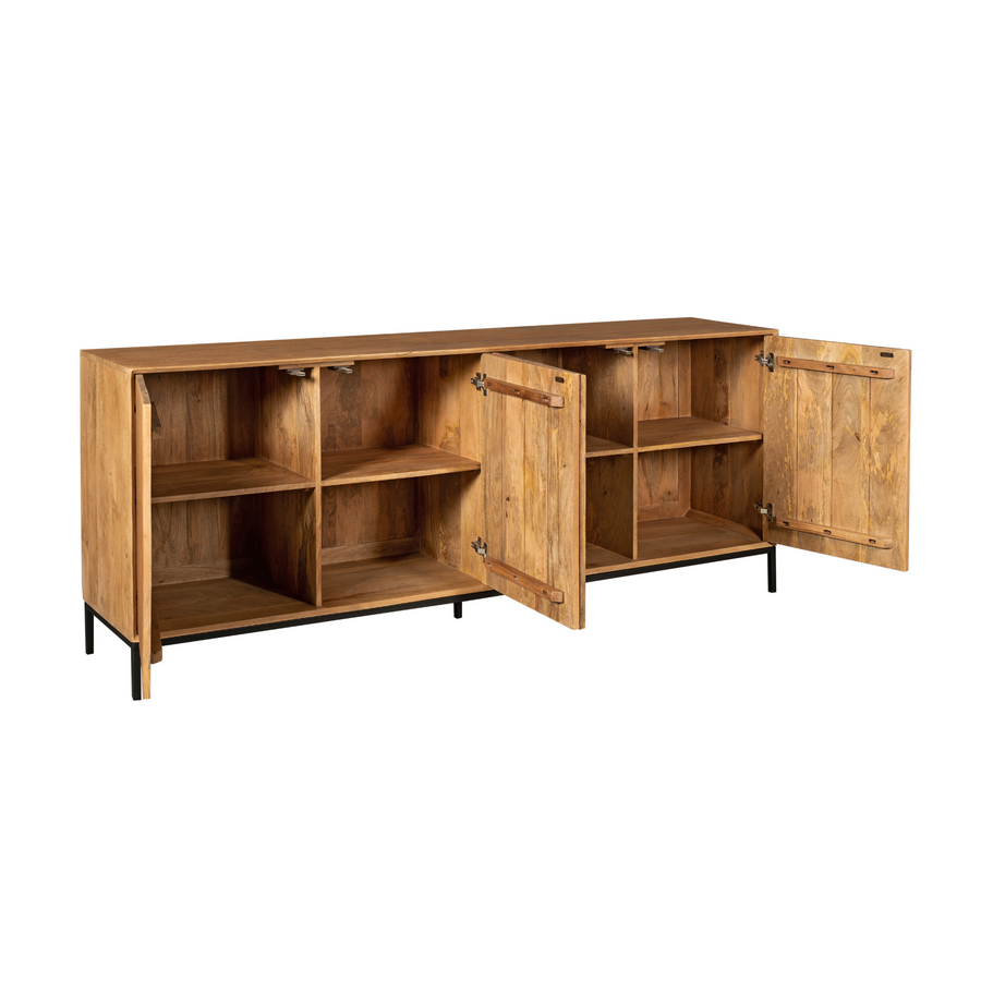 Sideboard Madison Natur – Vier deuren, vier vakken