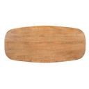 Deens ovale eettafel Madison naturel - 240 cm - bovenaanzicht van het blad