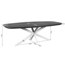 Afmetingen Deens ovale eettafel Madison naturel - 240 cm