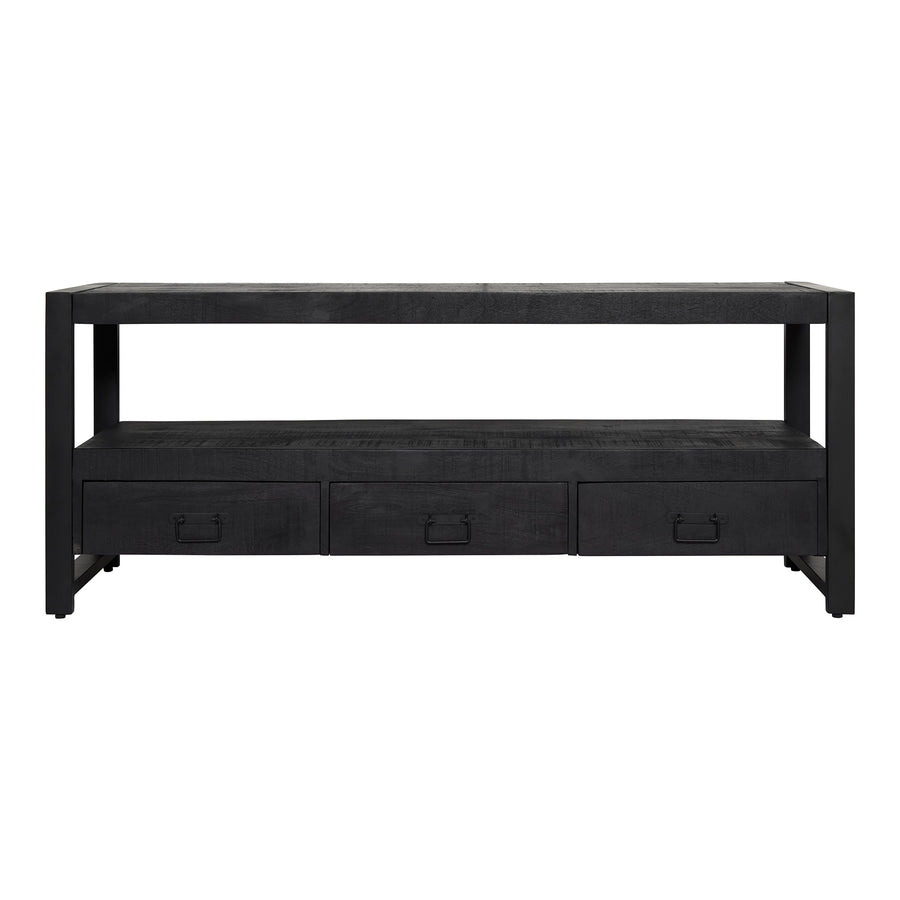 TV cabinet Boaz black – 150 x 45 x 60 cm