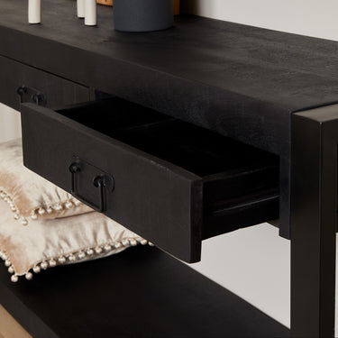 Consoletafel Boaz zwart | 150 cm