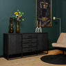 Dressoir New York zwart - mangohout - Mooier Thuis (2)