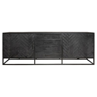 Starfurn Dressoir New York zwart | 210 cm - Mooier Thuis