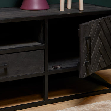 TV-meubel New York zwart | 165 cm