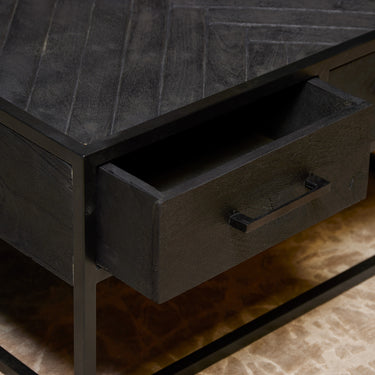 Salontafel New York visgraat zwart