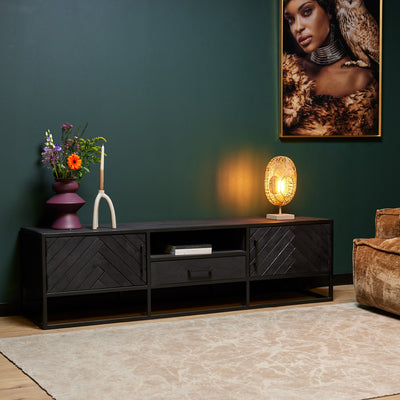 TV-meubel New York zwart | 180 cm