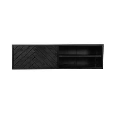 Zwevend TV-meubel New York zwart | 120 cm