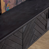 Zwevend tv-meubel New York zwart | 240 cm