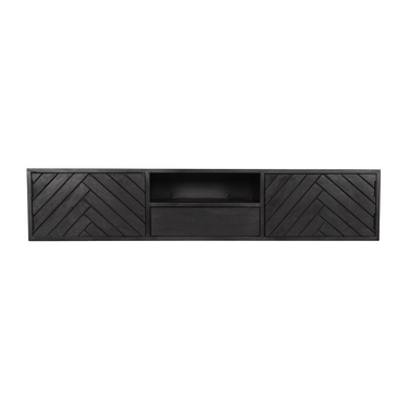 Zwevend TV-meubel New York zwart | 160 cm