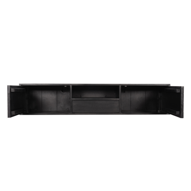 Zwevend TV-meubel New York zwart | 160 cm