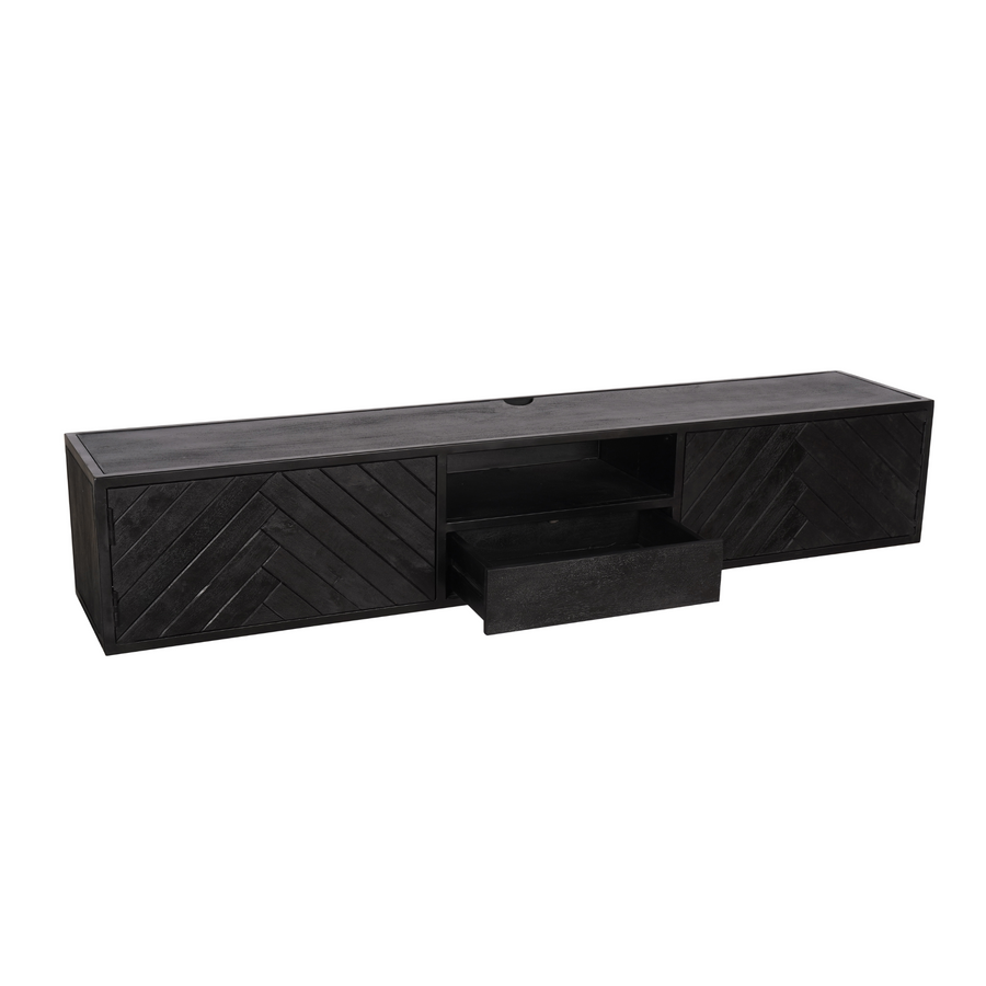 Floating TV Unit Herringbone New York – Lade die je opentrekt