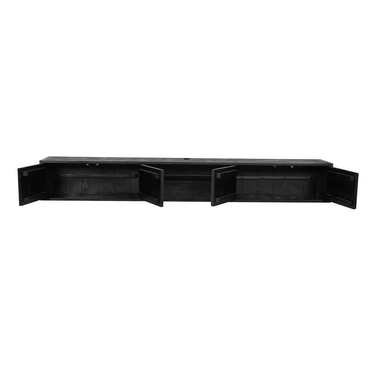 Zwevend TV-meubel New York zwart | 280 cm
