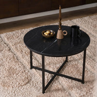 Salontafel Collin | Zwart marmer 75 cm