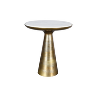 Bijzettafel Essy Groot | Wit marmer 45 cm - afbeelding 5