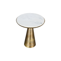 Bijzettafel Essy Groot | Wit marmer 45 cm - afbeelding 6