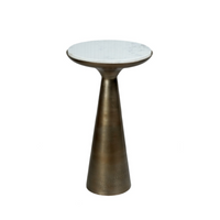 Starfurn Bijzettafel Essy Small | Wit marmer 38 cm - Mooier Thuis