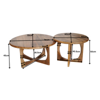 Starfurn Salontafel Milou | Naturel | 70 cm - Mooier Thuis