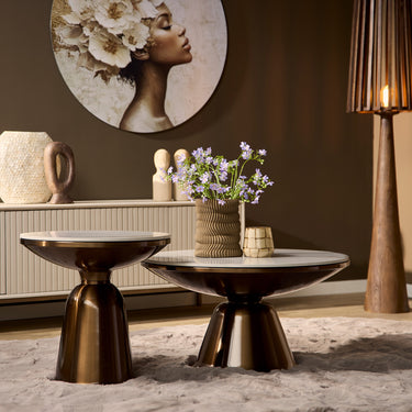 Salontafelset Alix goud | 2-delig