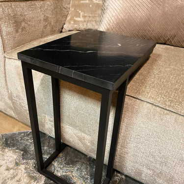Bijzettafel Nova | Zwart marmer