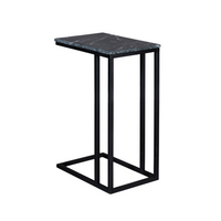 Bijzettafel Marmer | Hoog | Zwart - Mooier Thuis
