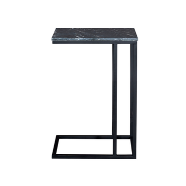 Bijzettafel Marmer | Hoog | Zwart