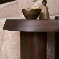 Bijzettafel Rava bruin mangohout 50 cm