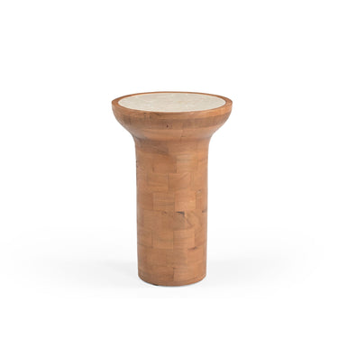 Bijzettafel Zoë Naturel Travertijn 33 cm