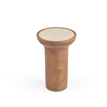 Bijzettafel Zoë Naturel Travertijn 33 cm