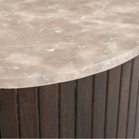 Starfurn Salontafel Nomi | 84 cm | Marmer & Mangohout