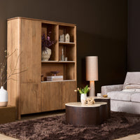Salontafel Nomi | 84 cm | Marmer & Mangohout - afbeelding 4